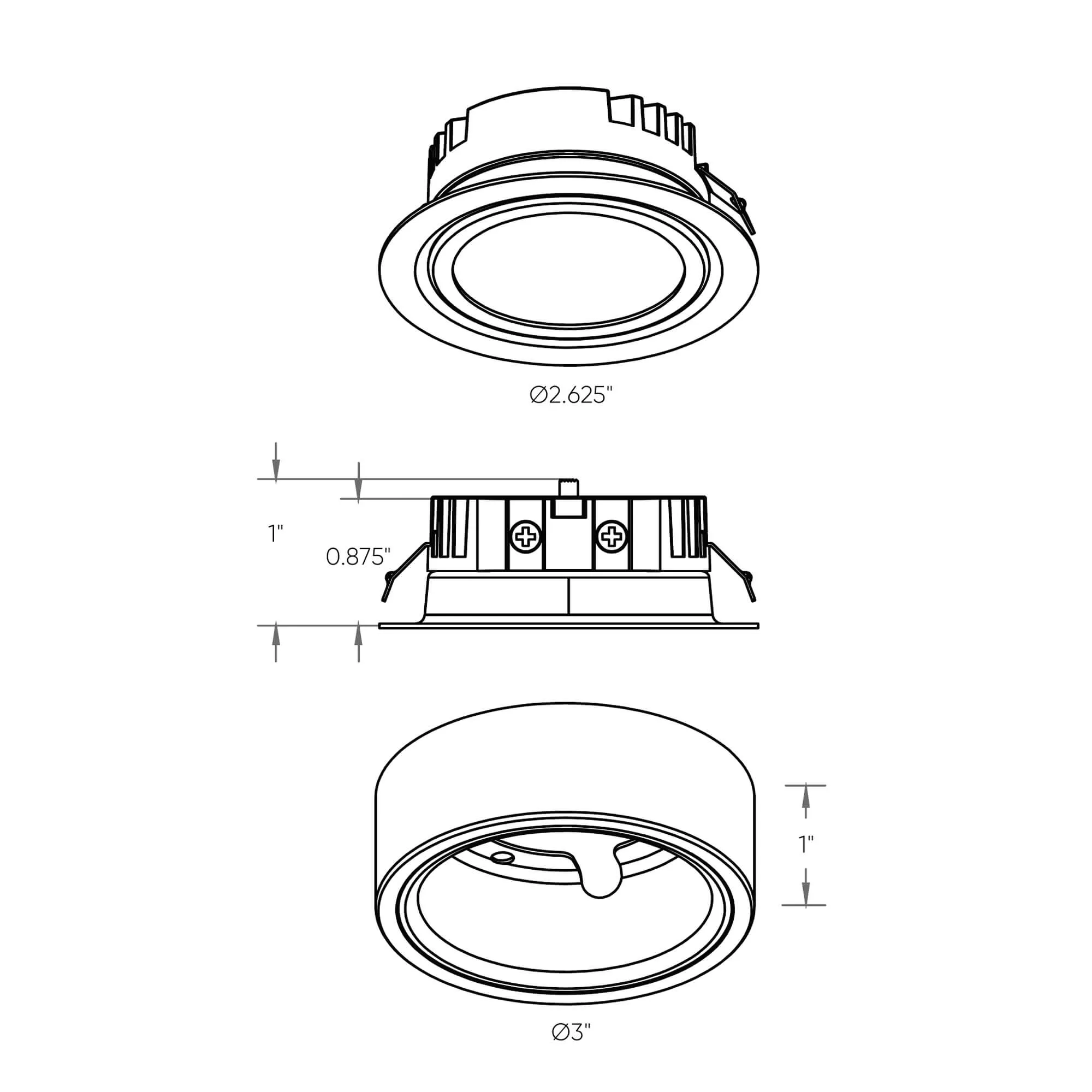 2-In-1 LED Puck 5CCT