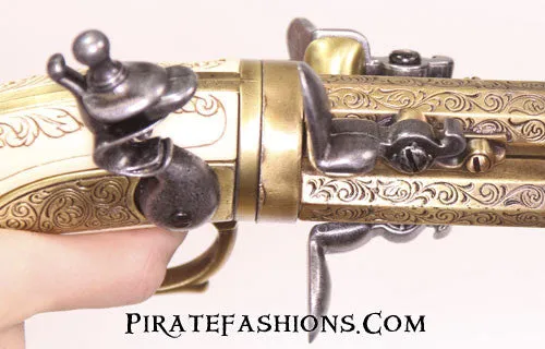 3 Barrel Revolving Flintlock (Non-Firing Replica)