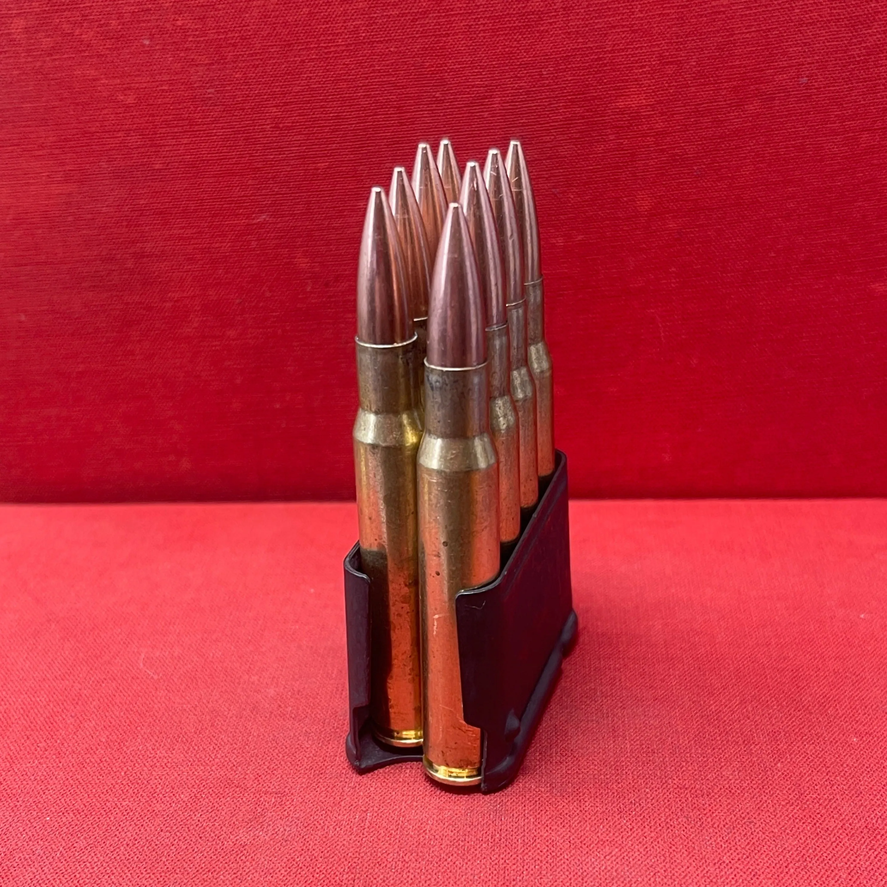 8 X Inert/ Display – .30-06 Springfield Rifle Rounds In M1 Garand Enbloc Clip