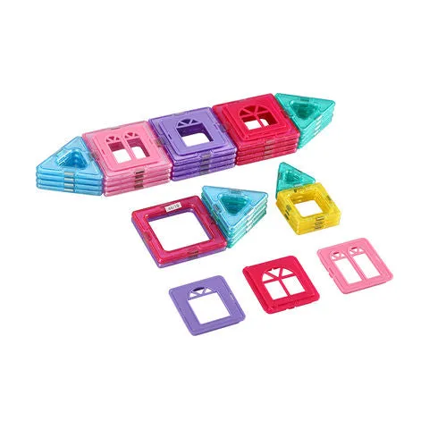 Anko 38 Piece Magnetic Tiles House Set / Suitable for Ages 3 