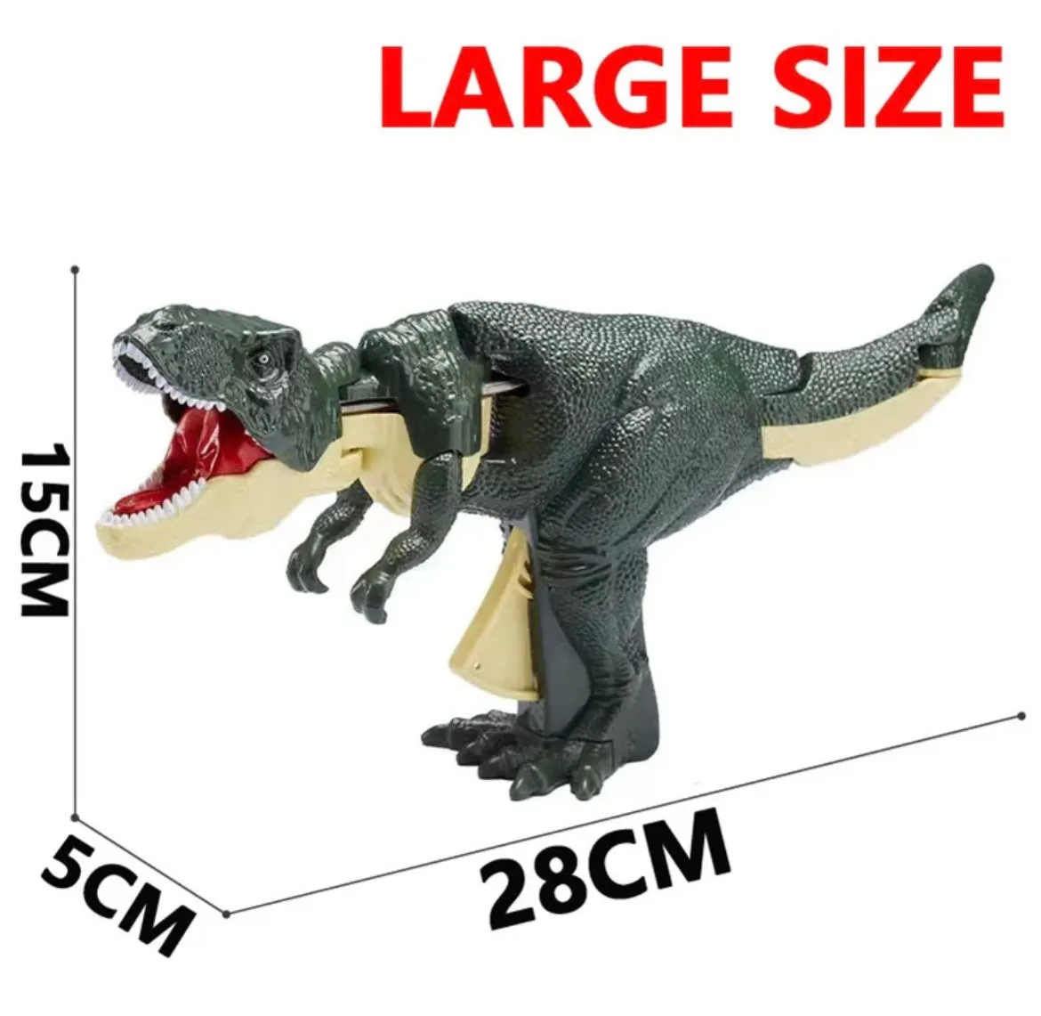 Automatic Biting dinosaur - movable Dino Gun Toy with music and light