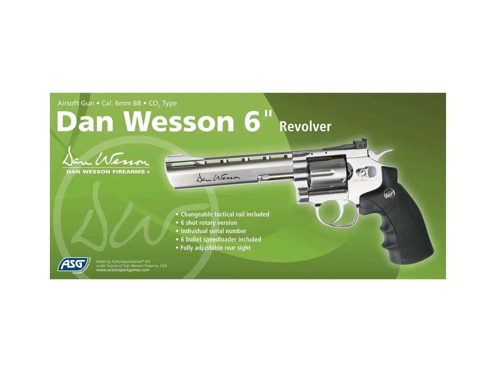 Dan Wesson 6 Co2 Revolver Silver