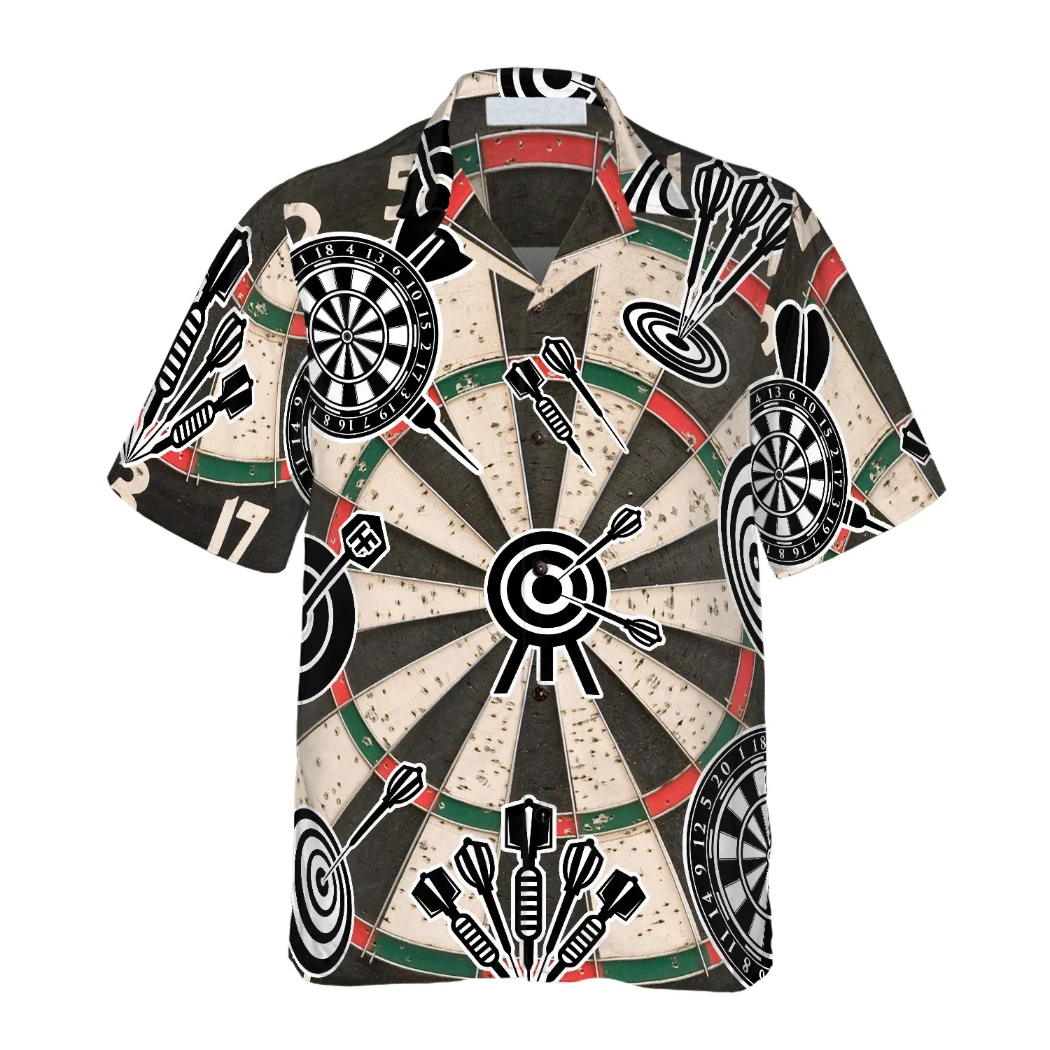 Darts Icon Game Pattern Hawaiian Shirt, Colorful Summer Aloha Shirt For Men Women, Gift For Friend, Team, Darts Lovers