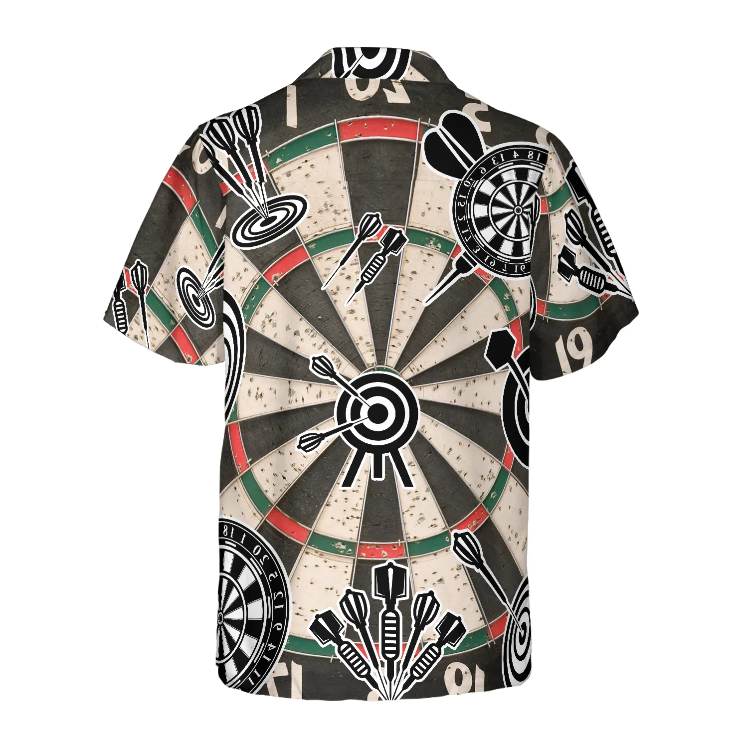 Darts Icon Game Pattern Hawaiian Shirt, Colorful Summer Aloha Shirt For Men Women, Gift For Friend, Team, Darts Lovers