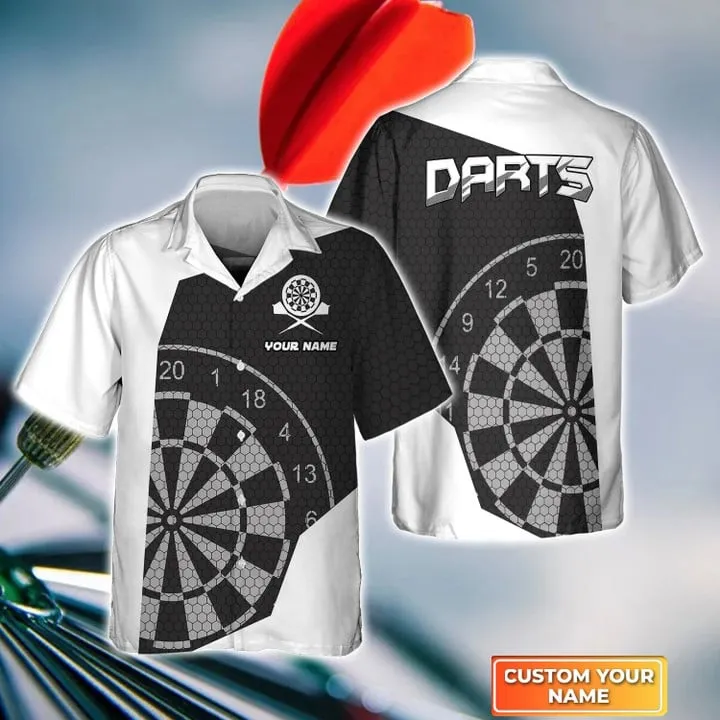 Darts Player Personalized Name 3D Hawaiian Shirt For Darts Player, Idea Gift for Dart Player Summer