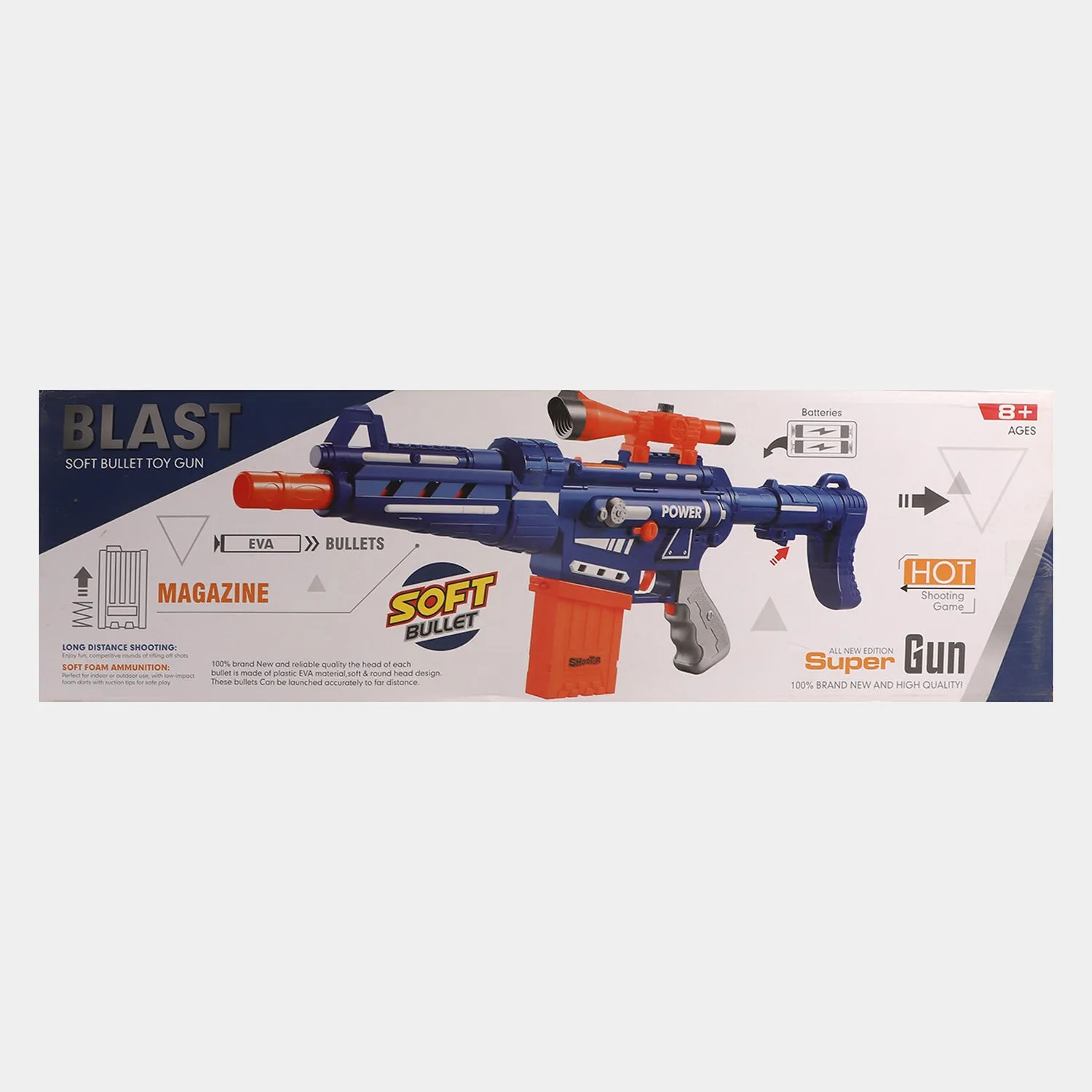 Electric Continuous Launch | Soft Blaster Shooting Toy For Kids