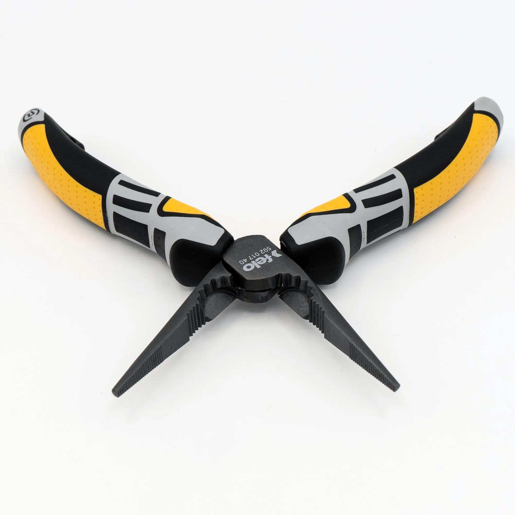 Felo 64281 Long Nose Pliers 7" with Side Cutters aka Chain Nose Radio Pliers w/ Triple Component Comfort Grips