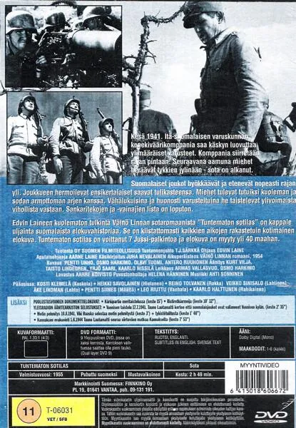 Film: Tuntematon Sotilas-The Unkown War (DVD)