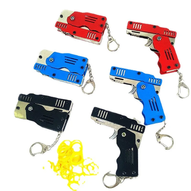 Folding Rubber Band Simulation Toy Gun, TO0084