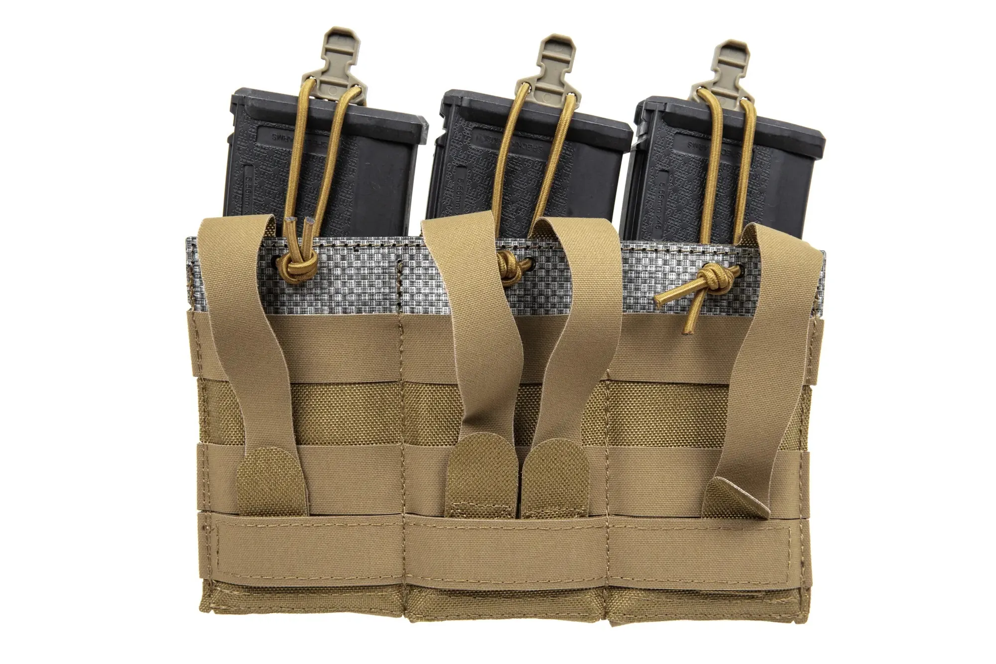 Front panel for three 5.56 MG-97-CB magazines