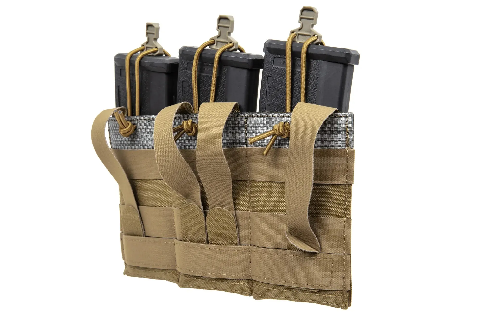 Front panel for three 5.56 MG-97-CB magazines