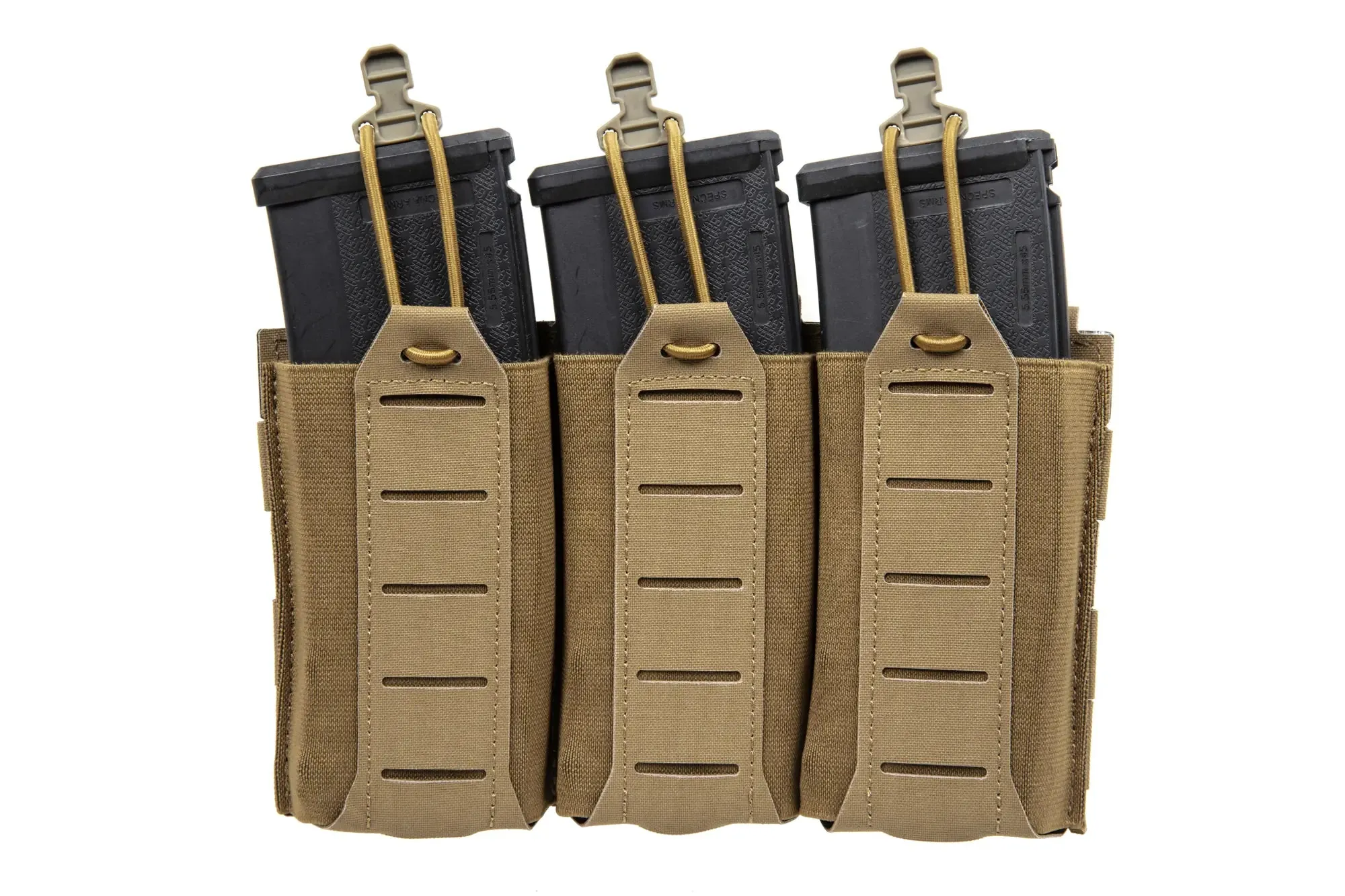 Front panel for three 5.56 MG-97-CB magazines