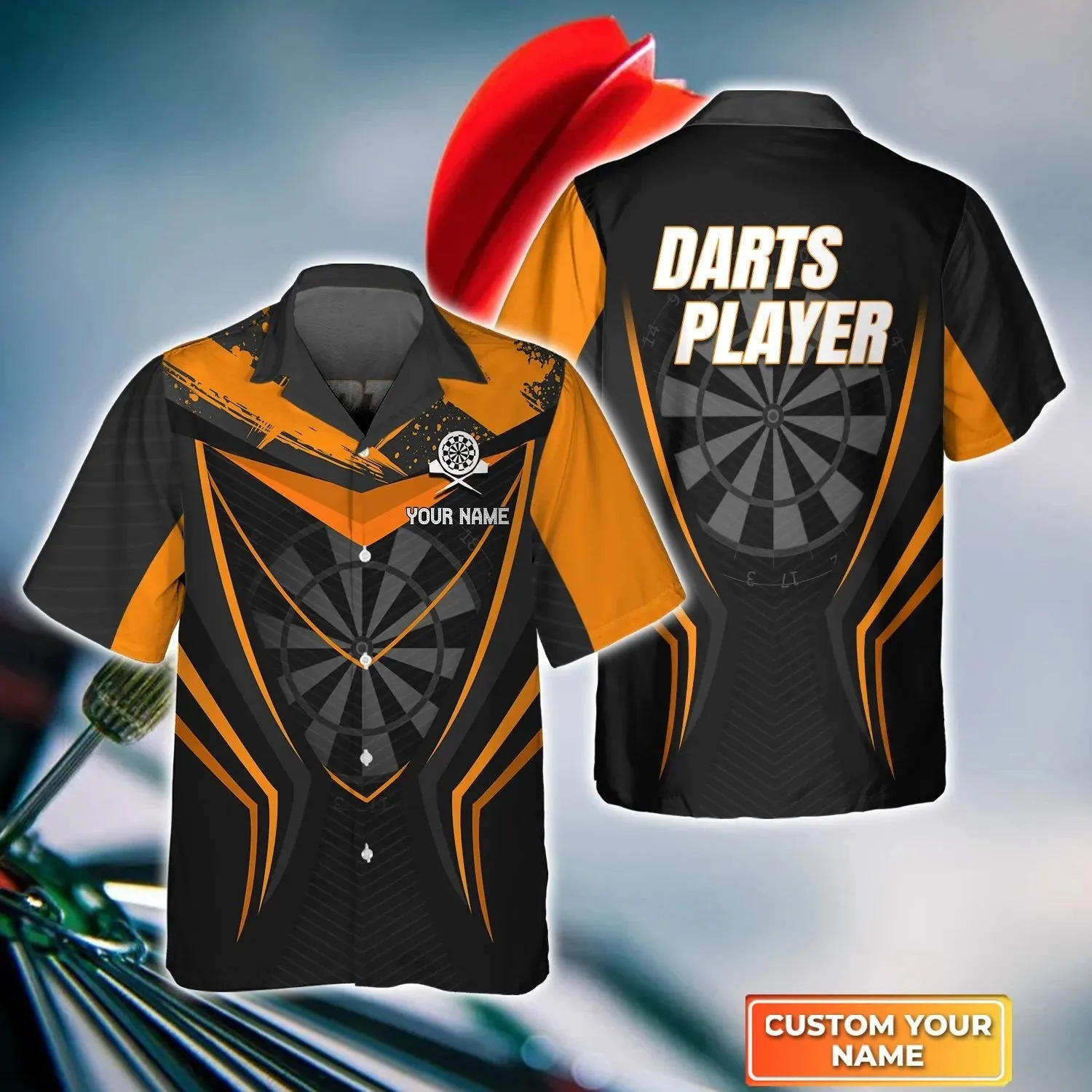 Happiness Is A Tight Three Some Personalized Name 3D Hawaiian Shirt For Darts Player