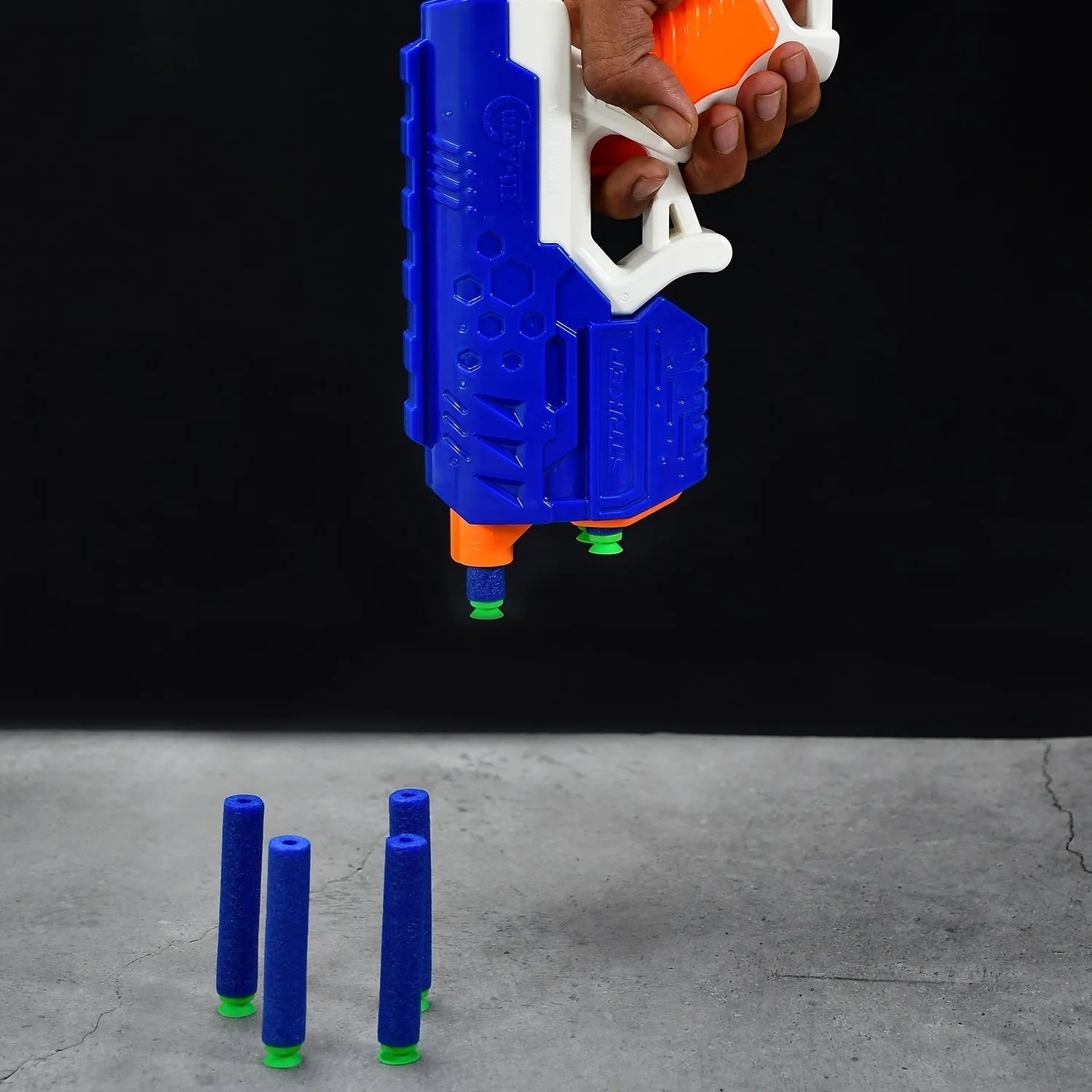 Hi-Arm Gun with 10xFoam Suction Bullet ,Made with ABS Plastic ,Solid Build ,Target Shooting