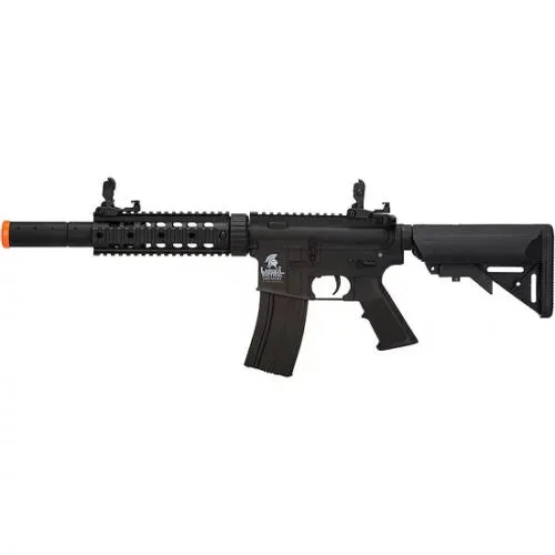 Lancer Tactical LT-15B-G2 M4 SD GEN 2 Polymer AEG Airsoft Rifle, Black