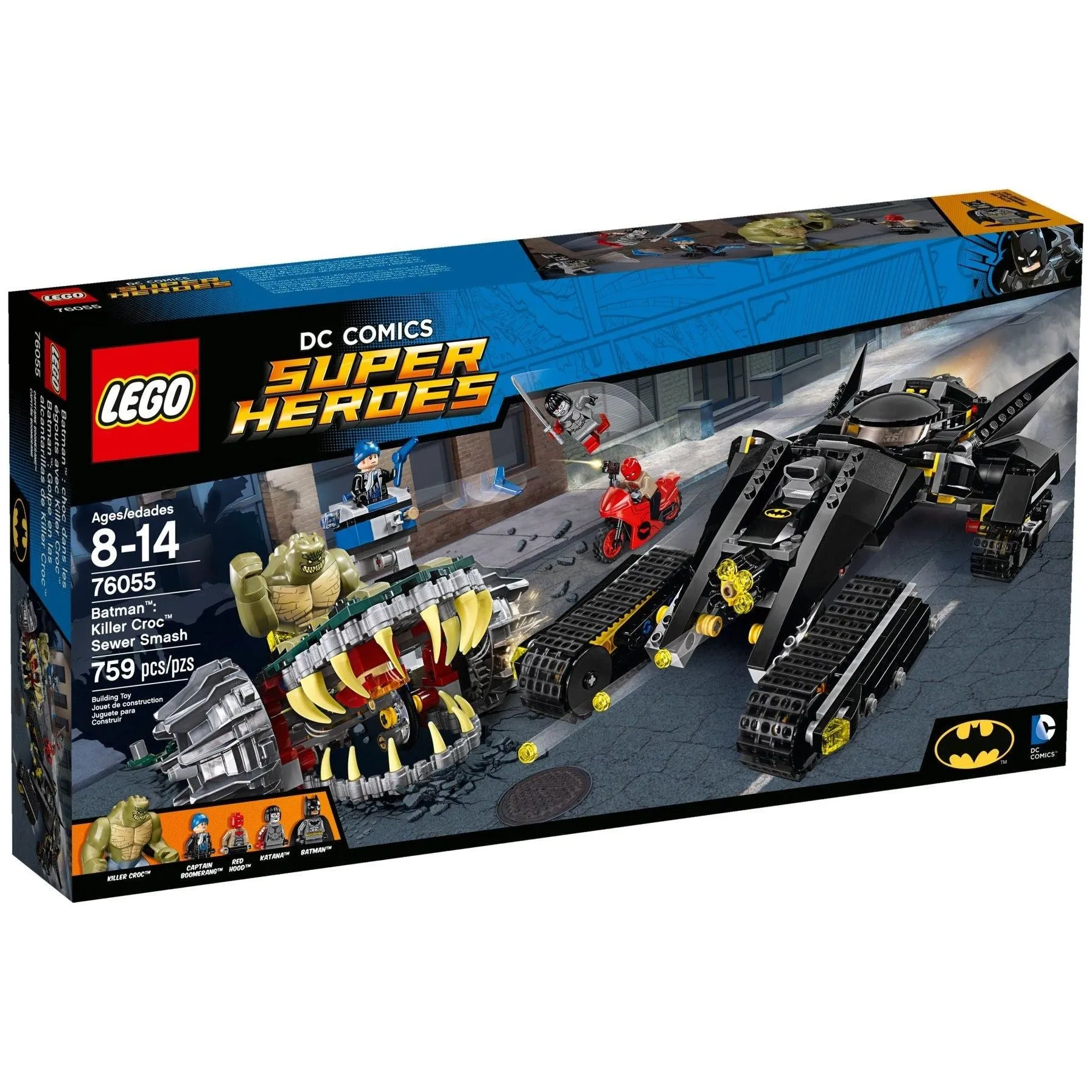 LEGO DC Super Heroes 76055 Batman: Killer Croc Sewer Smash