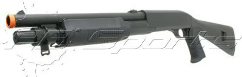 M3 3-Round Burst Multi-Shot Shell Loading Airsoft Riot Shotgun - Full Stock CQB Airsoft Shotgun