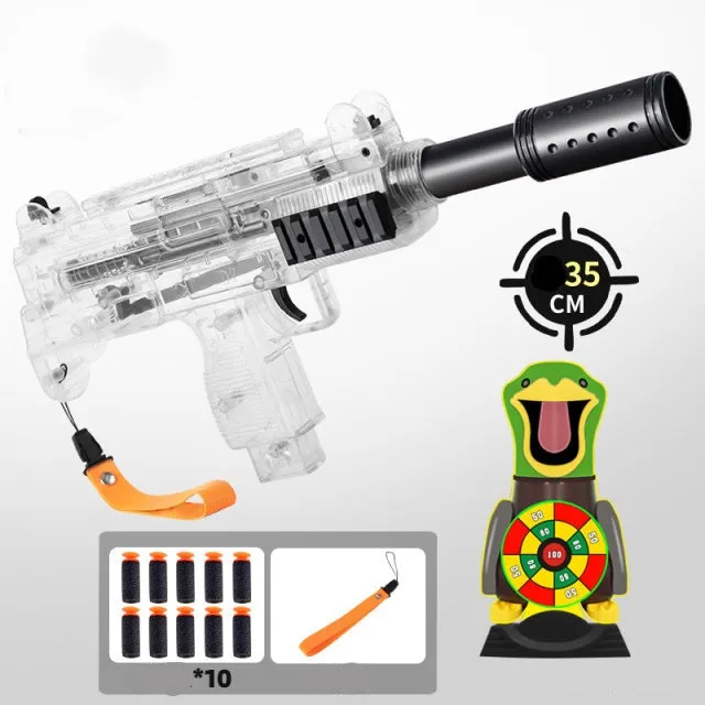 Manual Soft Bullet Submachine Toy Gun Set