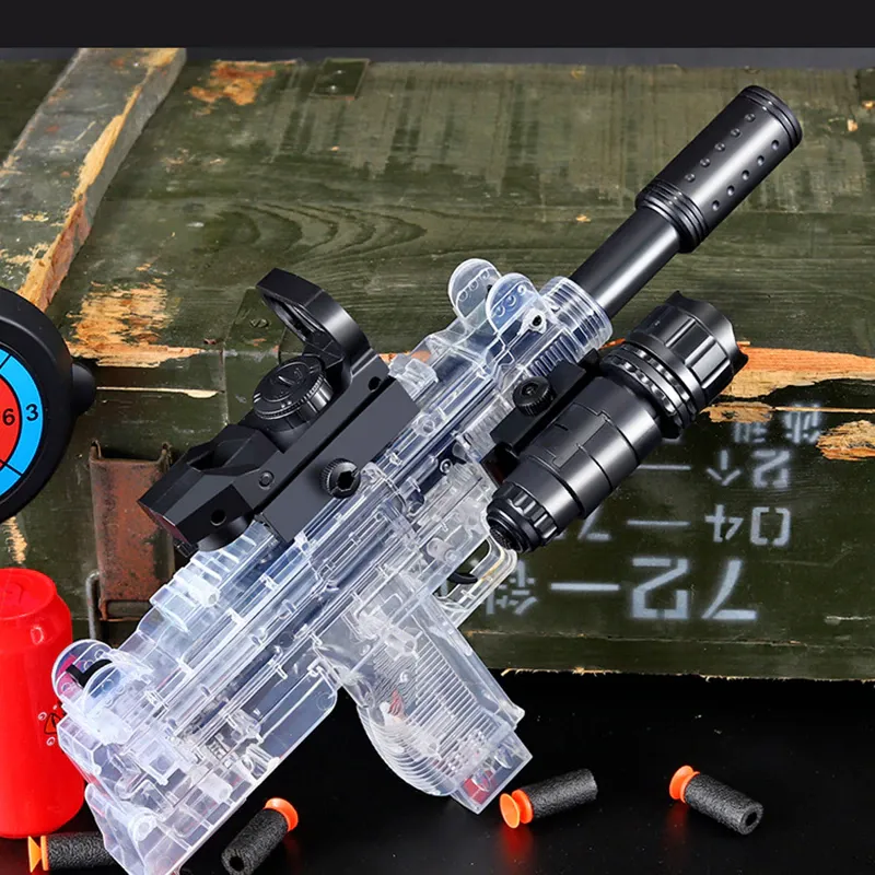 Manual Soft Bullet Submachine Toy Gun Set