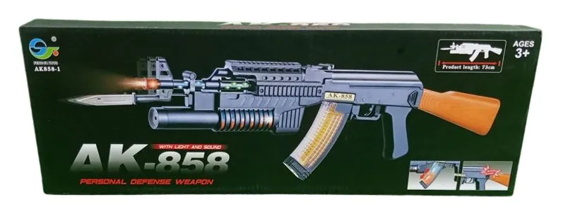 Musical AK-858 Gun with Lights