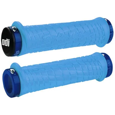 Odi Troy Lee Designs Lock-On Aqua With Blue Clamps Troy Lee Designs Lock-On Odi Gripstape