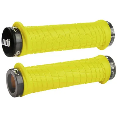 Odi Troy Lee Designs Lock-On Yellow With Graphite Clamps Troy Lee Designs Lock-On Odi Gripstape