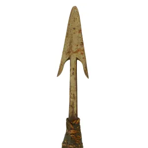 Original 19th Century Philippines Bagobo People Sibat Spear With Detachable Spear Head