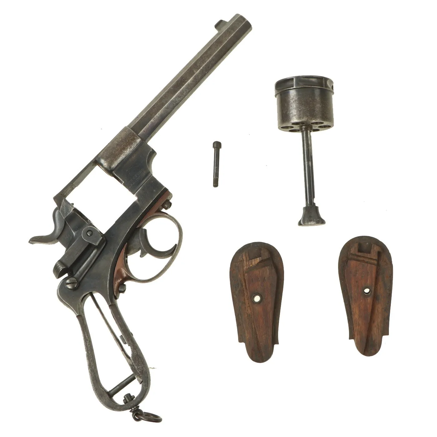 Original Antique Dutch Model 1873 Army Revolver by P. Stevens of Maastricht in 9.4mm - Serial 1448