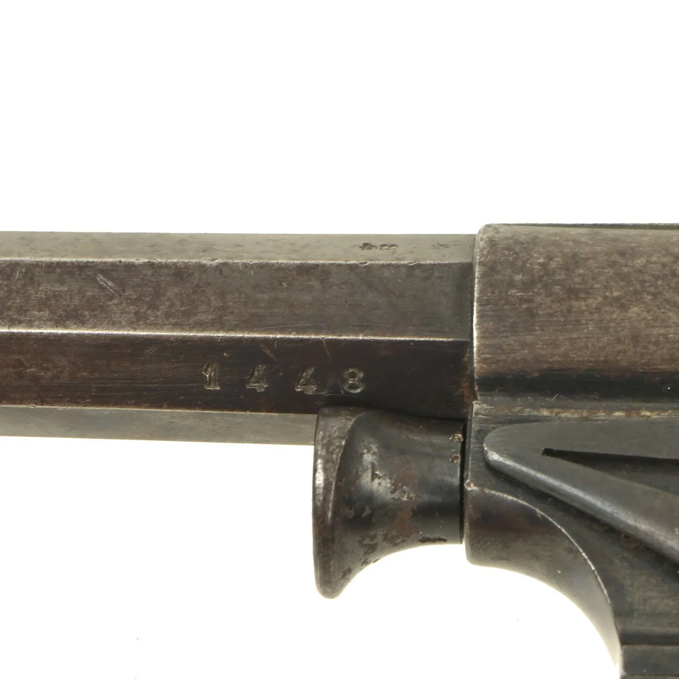 Original Antique Dutch Model 1873 Army Revolver by P. Stevens of Maastricht in 9.4mm - Serial 1448