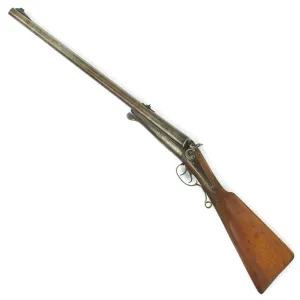 Original Belgian 10 Gauge Double 22" Barrel Shotgun with Liège Proofs - circa 1880