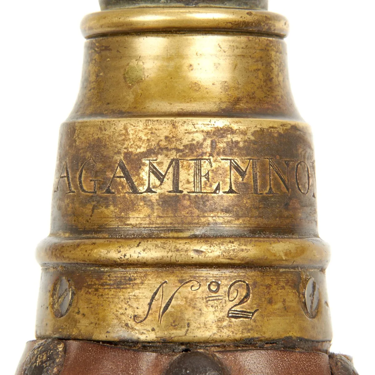 Original British 18th Century Naval Foghorn of HMS AGAMEMNON