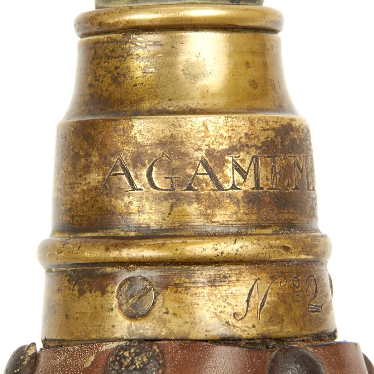 Original British 18th Century Naval Foghorn of HMS AGAMEMNON