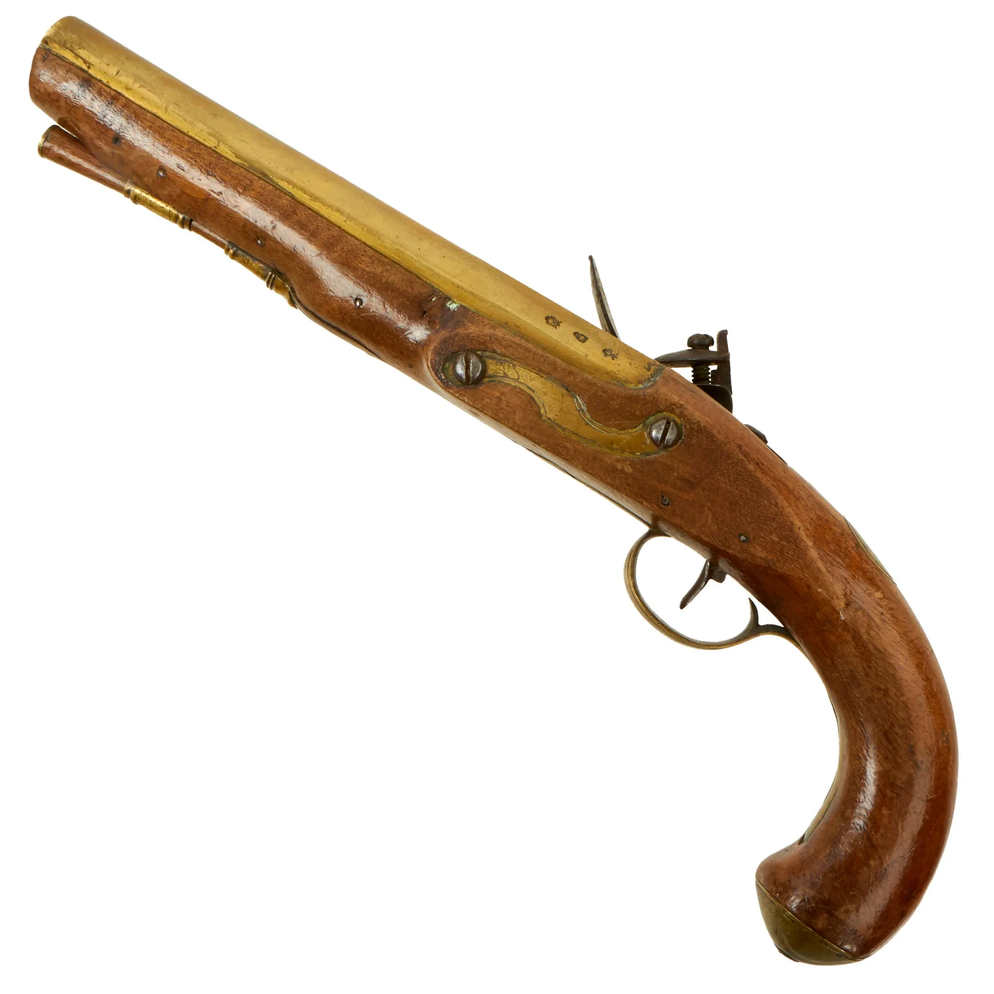 Original British North American Brass Barrel Fur-Trade Flintlock Pistol by Thomas Ketland & Co. - Circa 1813