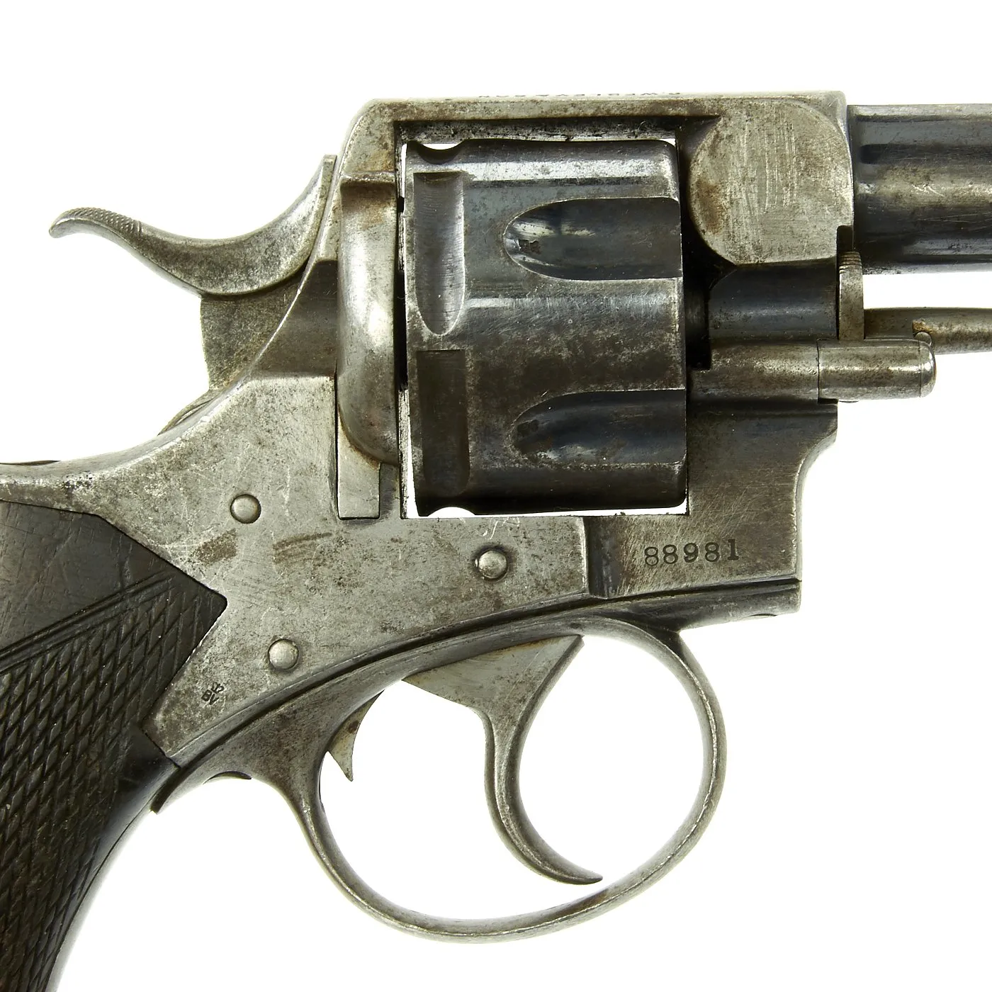 Original British P. Webley & Son Metropolitan Police Revolver in .450 circa 1885 - Serial 88981