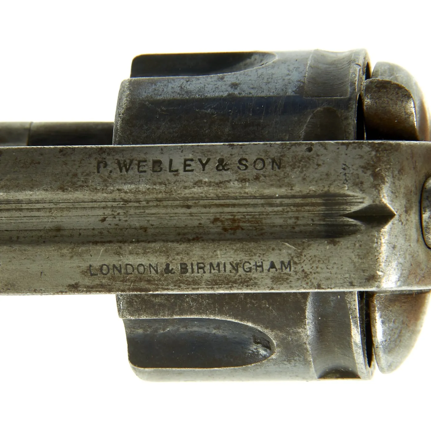 Original British P. Webley & Son Metropolitan Police Revolver in .450 circa 1885 - Serial 88981