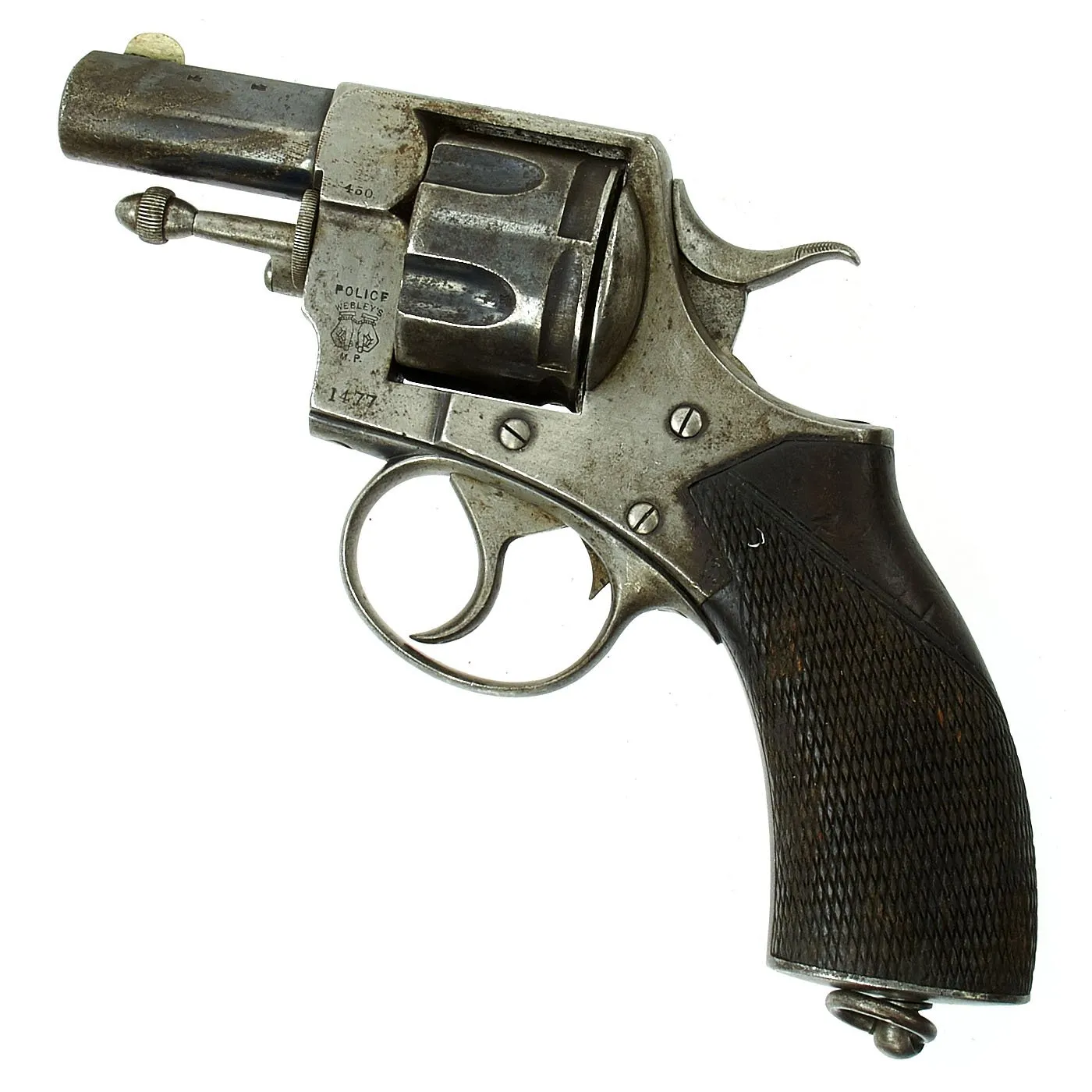 Original British P. Webley & Son Metropolitan Police Revolver in .450 circa 1885 - Serial 88981