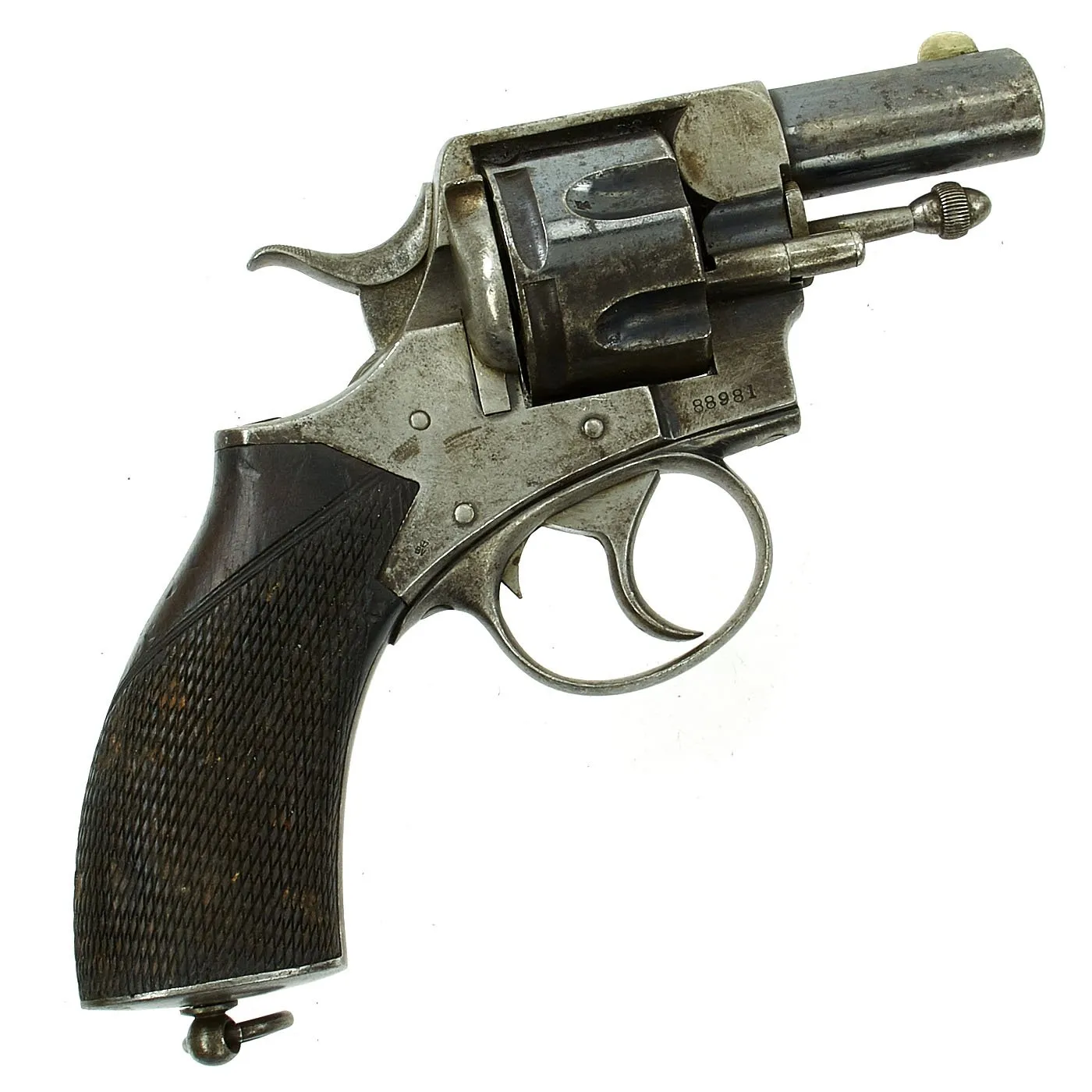 Original British P. Webley & Son Metropolitan Police Revolver in .450 circa 1885 - Serial 88981