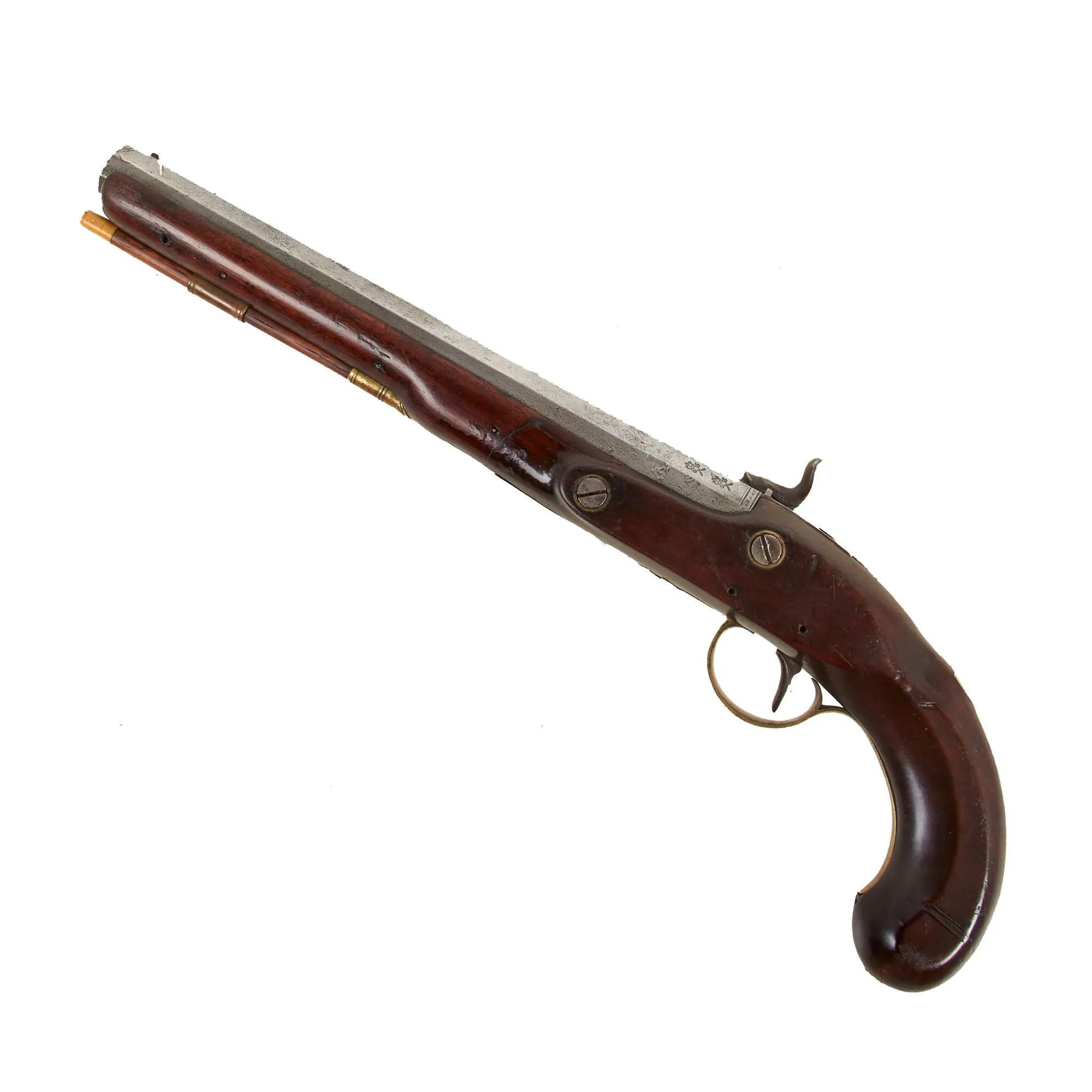 Original British Percussion Converted Flintlock Officer's Dueling Pistol by Ketland & Co. - Circa 1810