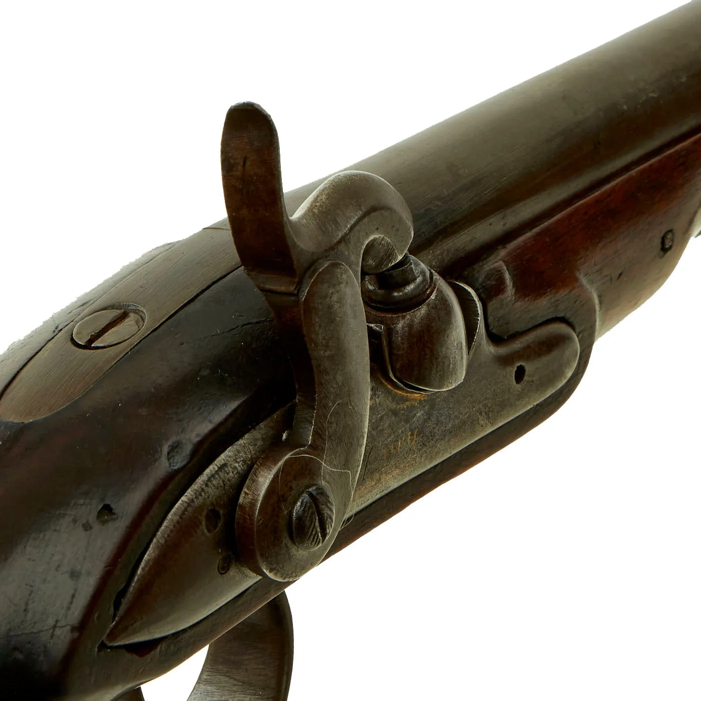 Original British Percussion Converted Flintlock Overcoat Pistol Signed "Bury" with Proof Marked Barrel - Circa 1810