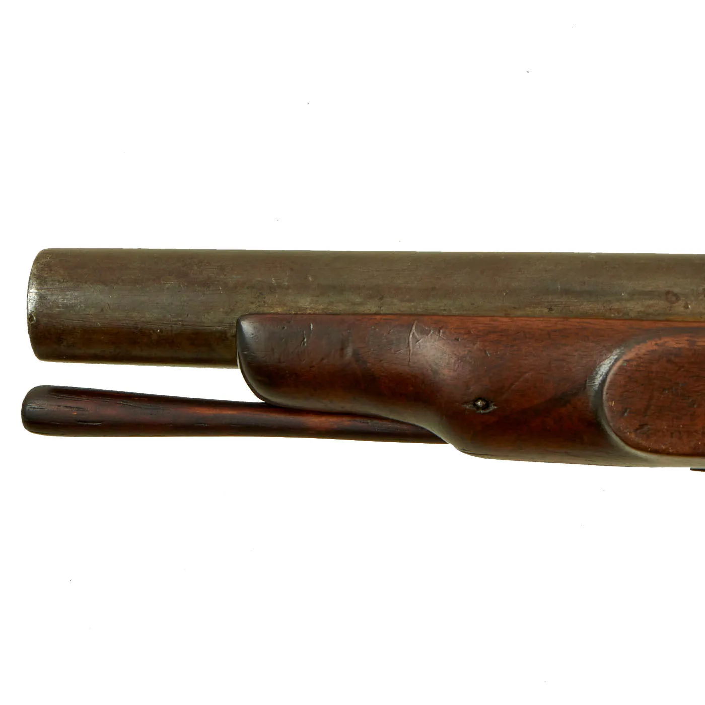 Original British Percussion Converted Flintlock Overcoat Pistol Signed "Bury" with Proof Marked Barrel - Circa 1810