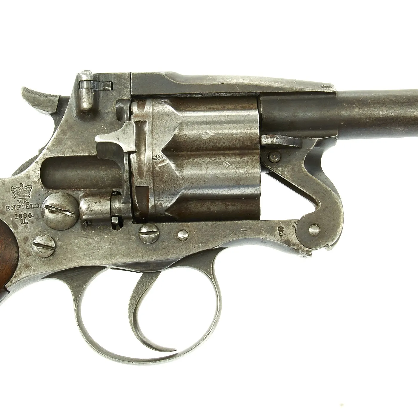 Original British Victorian Enfield Model 1881 MkII Service Revolver in .476 Enfield - Dated 1884