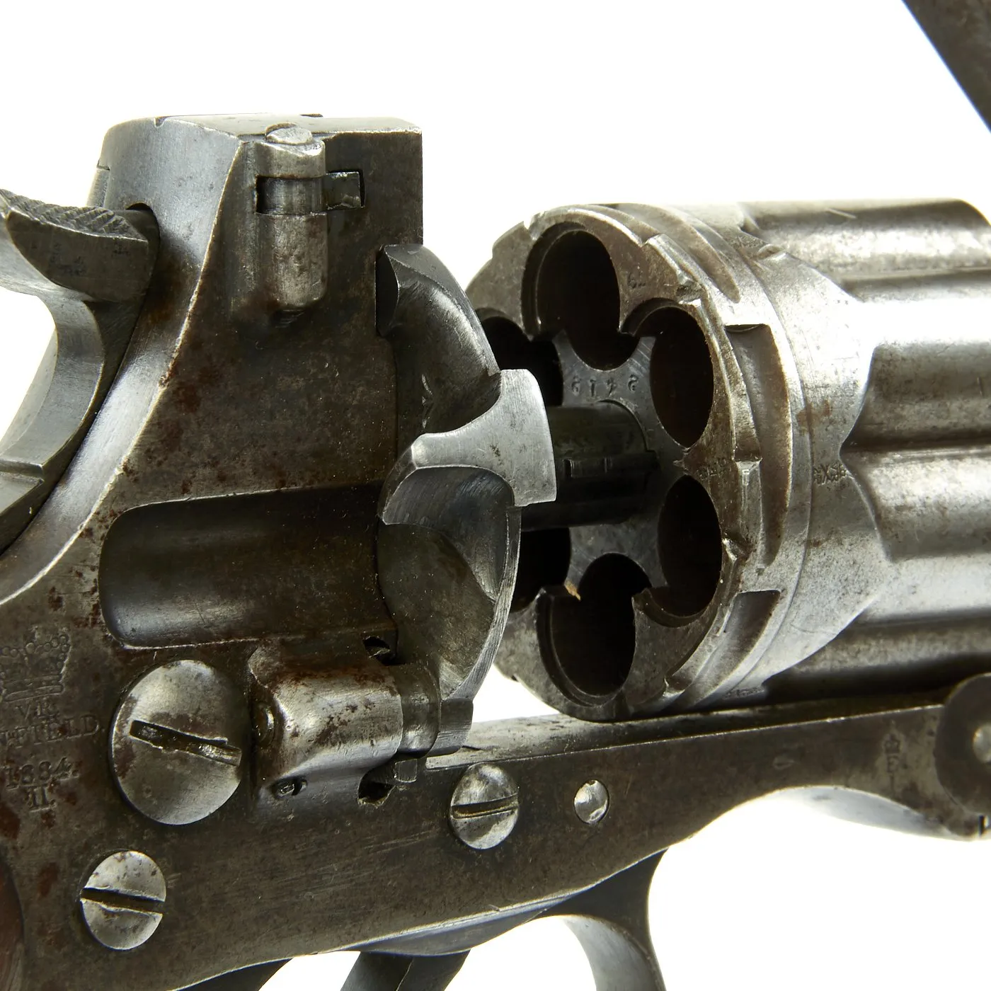 Original British Victorian Enfield Model 1881 MkII Service Revolver in .476 Enfield - Dated 1884