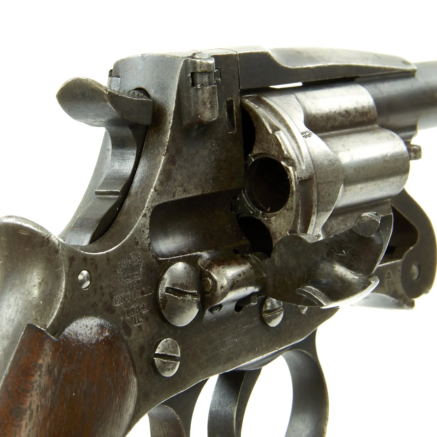 Original British Victorian Enfield Model 1881 MkII Service Revolver in .476 Enfield - Dated 1884