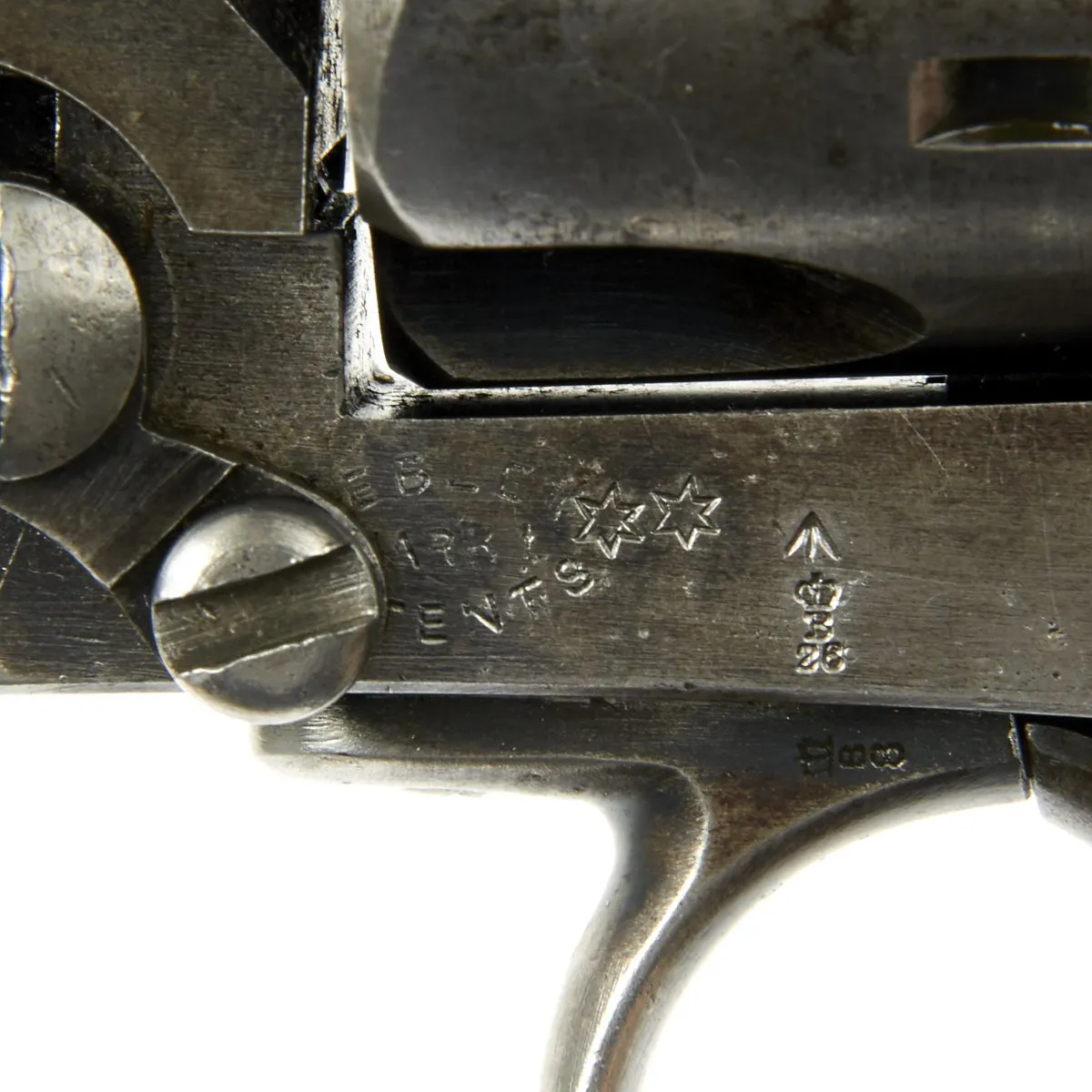 Original British Victorian Royal Navy Webley .455cal Mark I** Antique Revolver Serial 11483 - Unshaved Cylinder