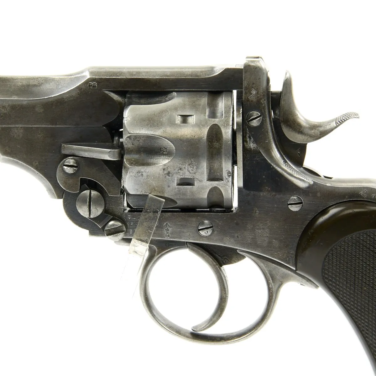 Original British Victorian Royal Navy Webley .455cal Mark I** Antique Revolver Serial 11483 - Unshaved Cylinder