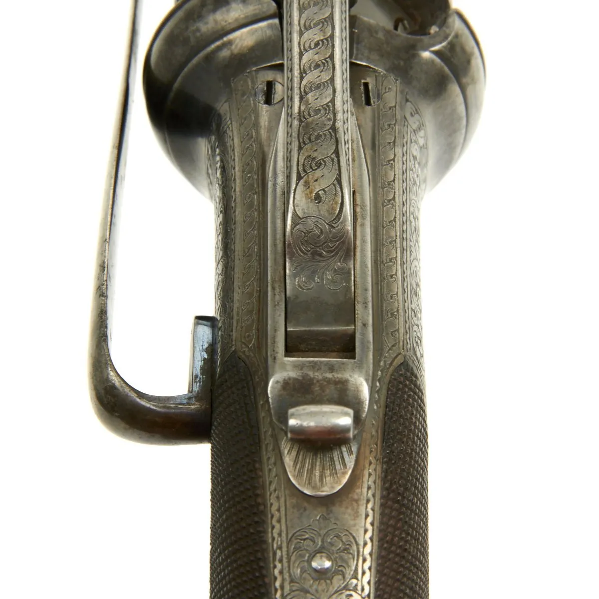 Original British Victorian Six-Shot Percussion Pepperbox Revolver by Samuel Nock - Circa 1850