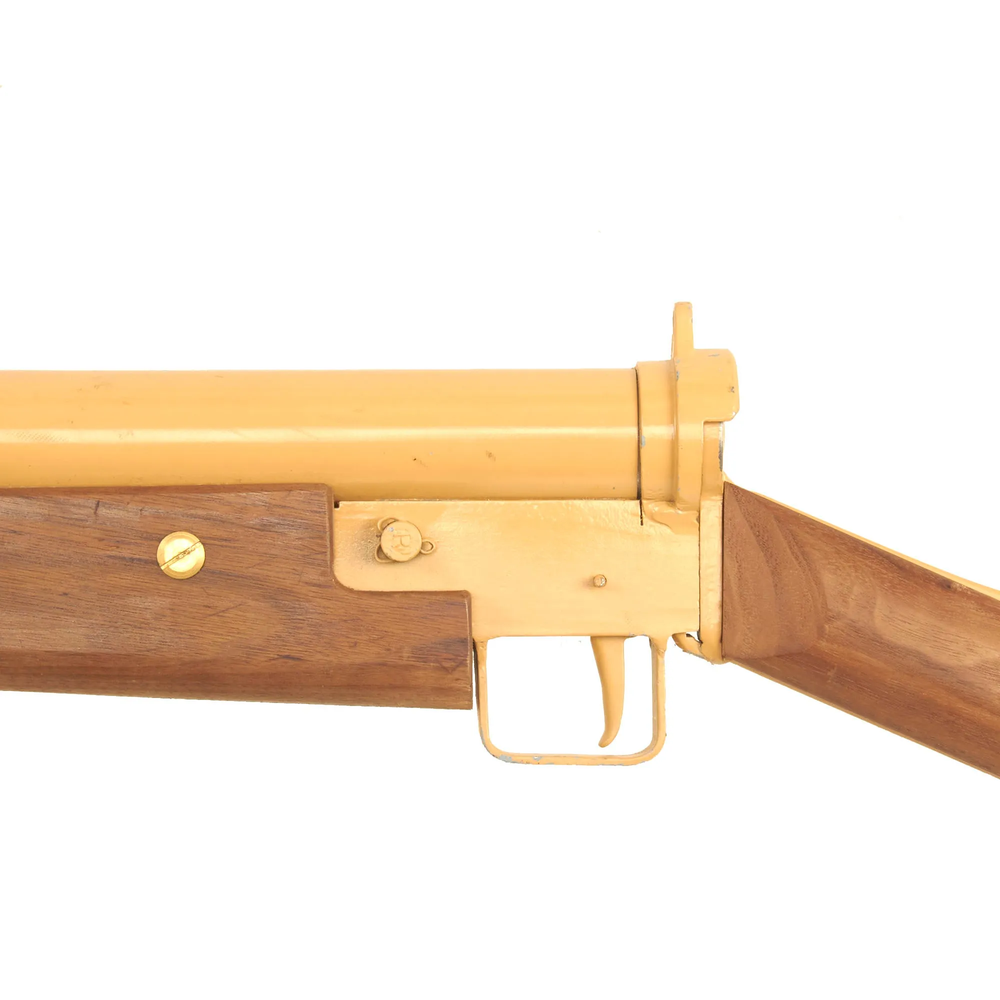 Original British WWII First Model Sten MkI Dummy Gun with Magazine - Fabricated from Original and New-Made Parts