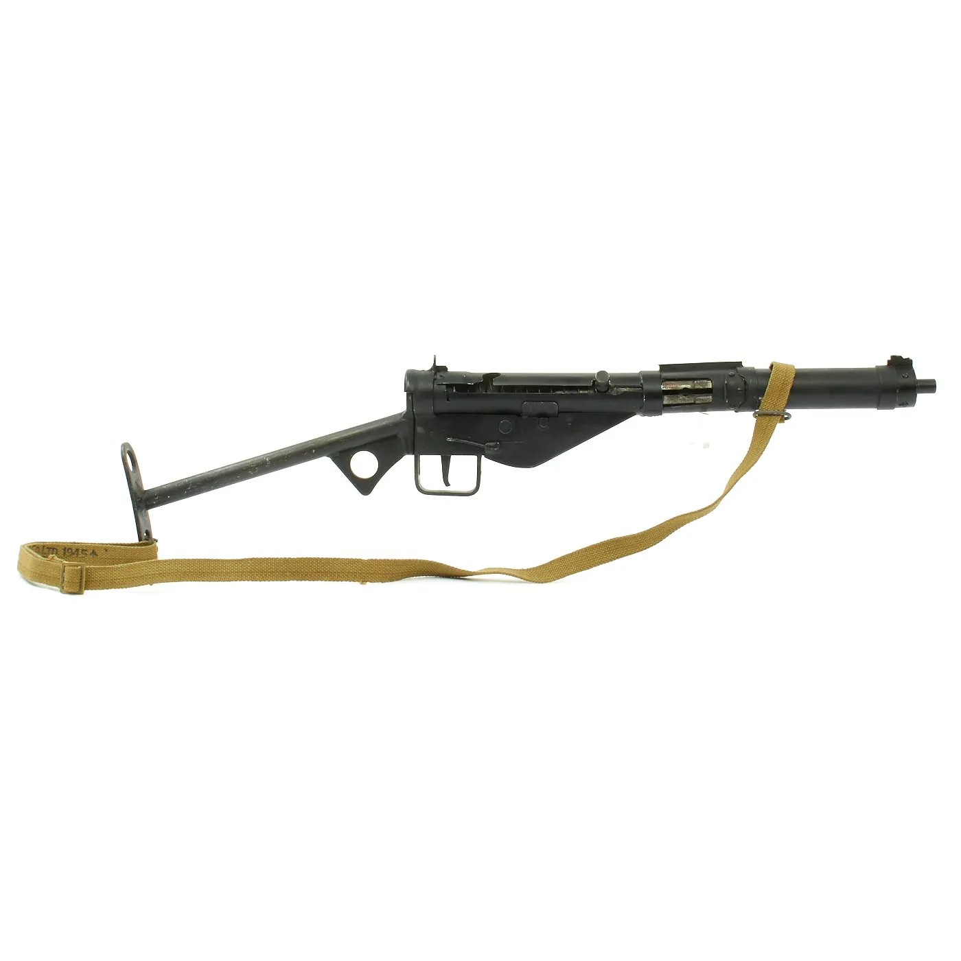 Original British WWII Sten MkIII Display SMG with Sling - Serial No. 14657