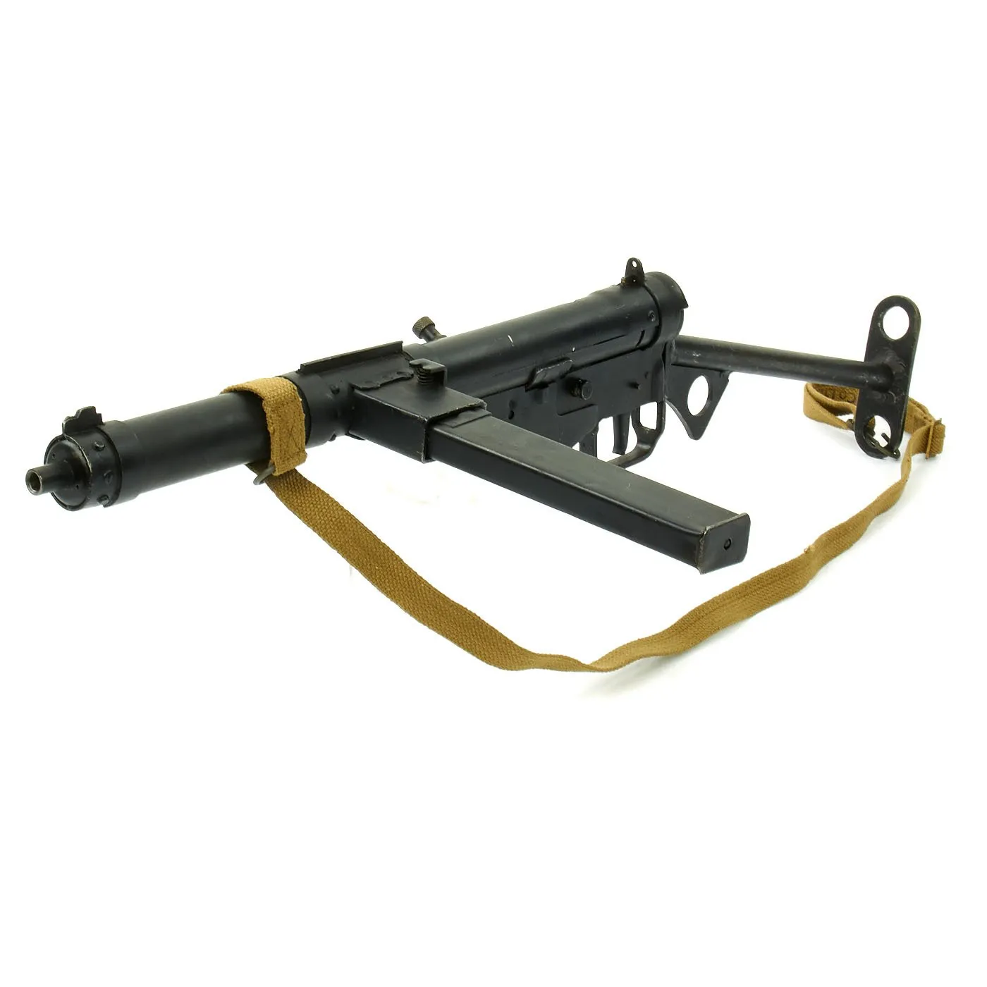 Original British WWII Sten MkIII Display SMG with Sling - Serial No. 14657