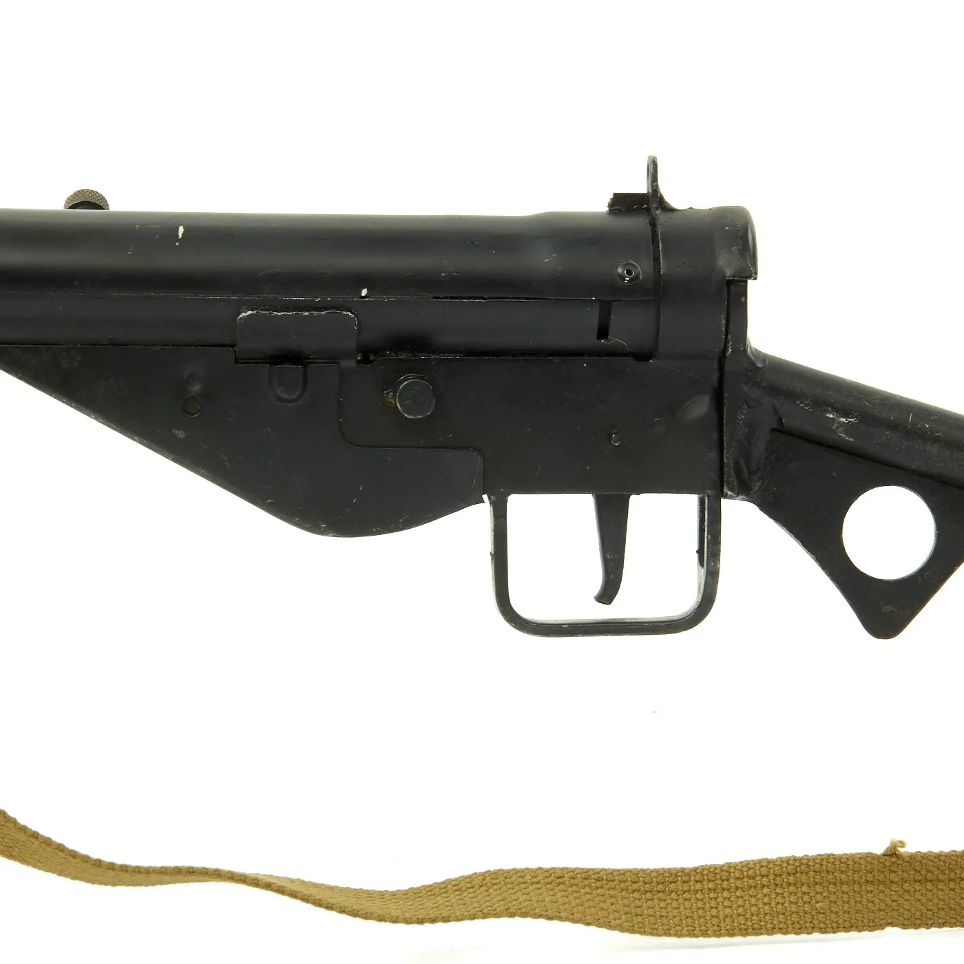 Original British WWII Sten MkIII Display SMG with Sling - Serial No. 14657